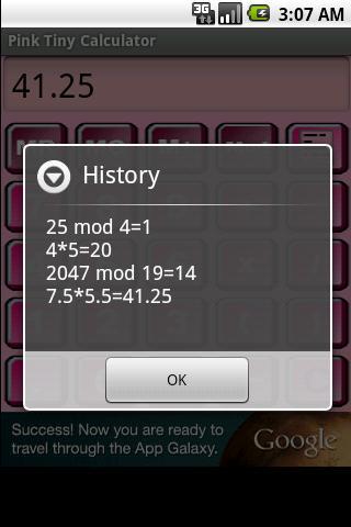 Pink Tiny Calculator