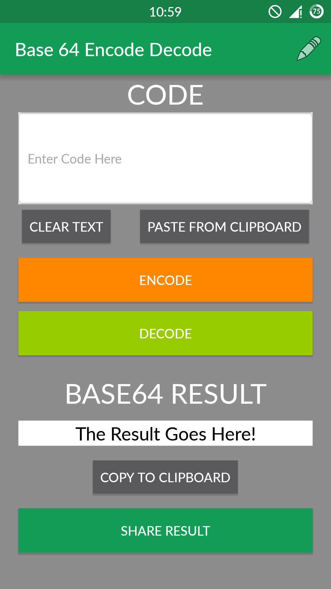 Encode / Decode - Base 64