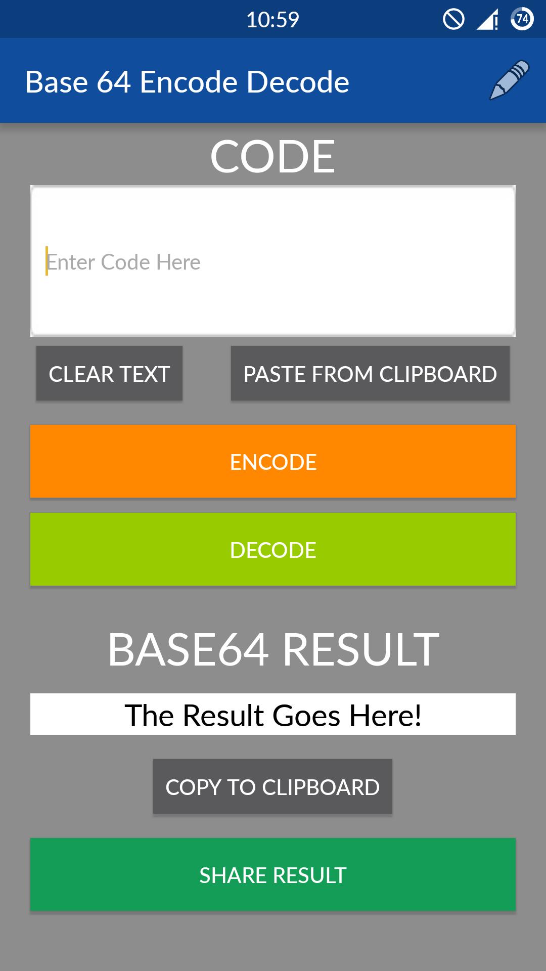Encode / Decode - Base 64