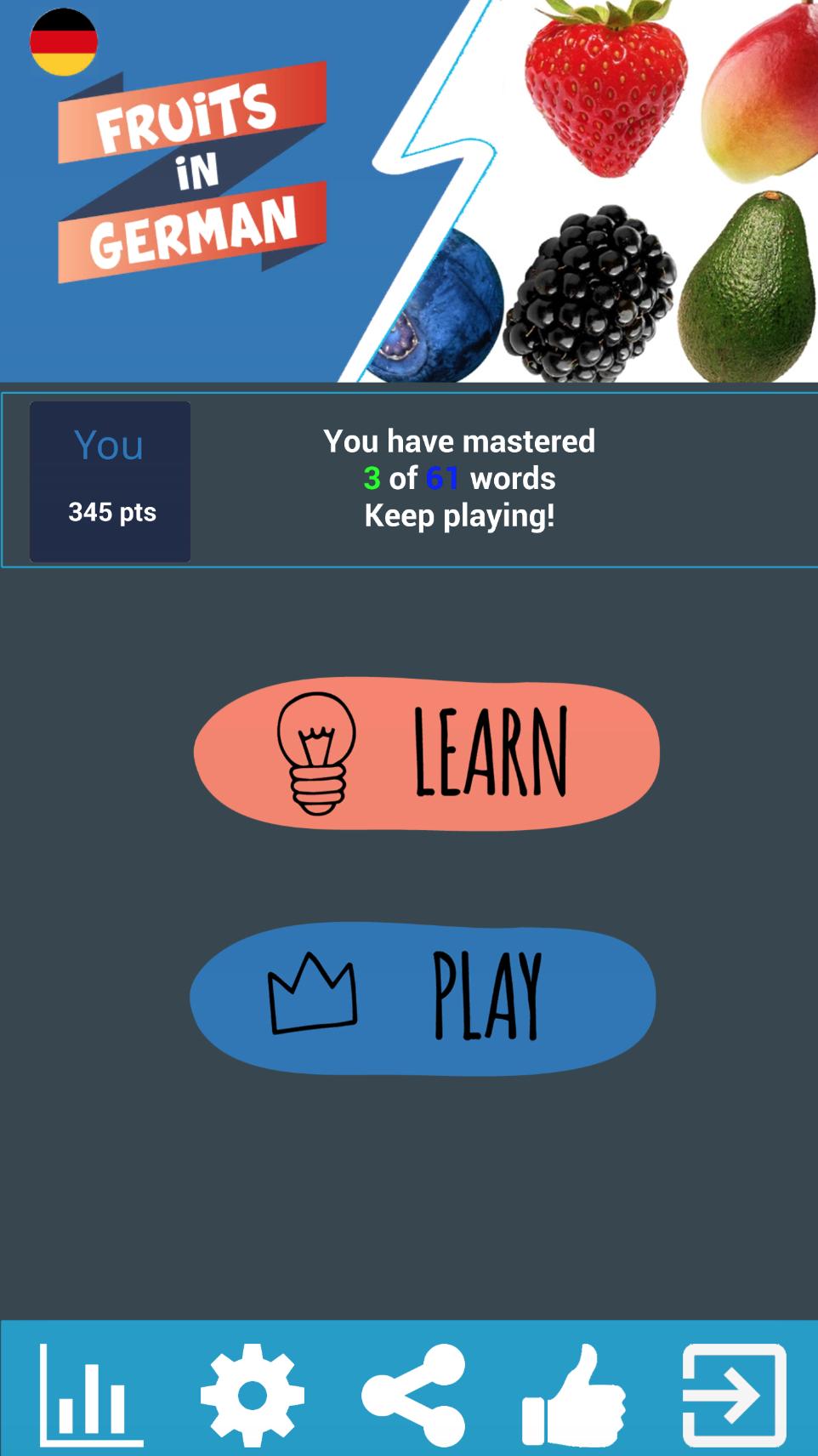 Learn Fruits in German