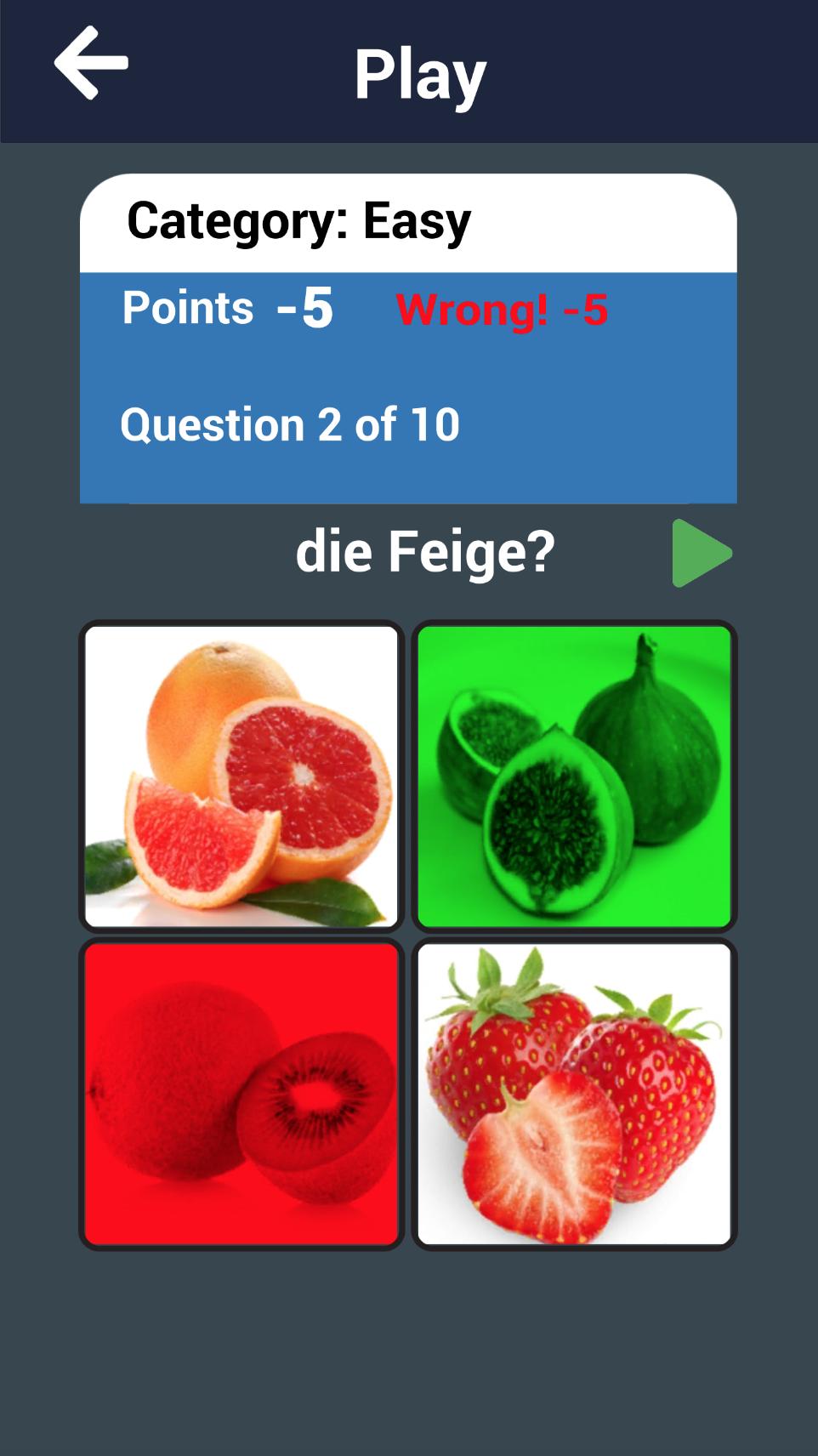 Learn Fruits in German