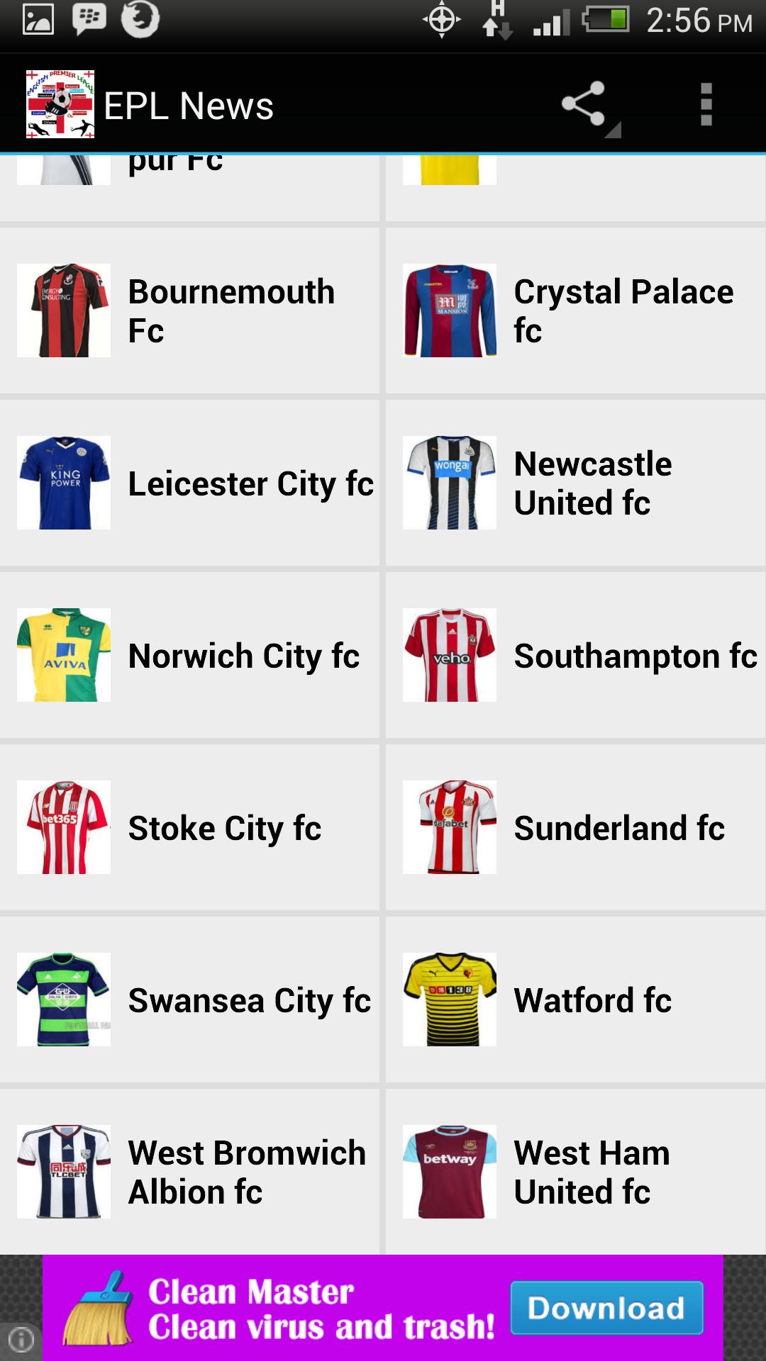 English League (Premier) News