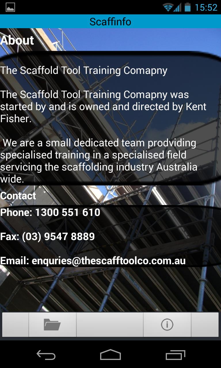 Scaffold Information