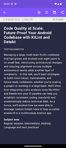 KotlinConf 2025 Schedule