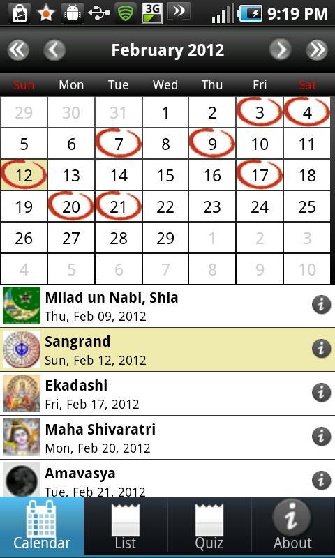 Desi Calendar