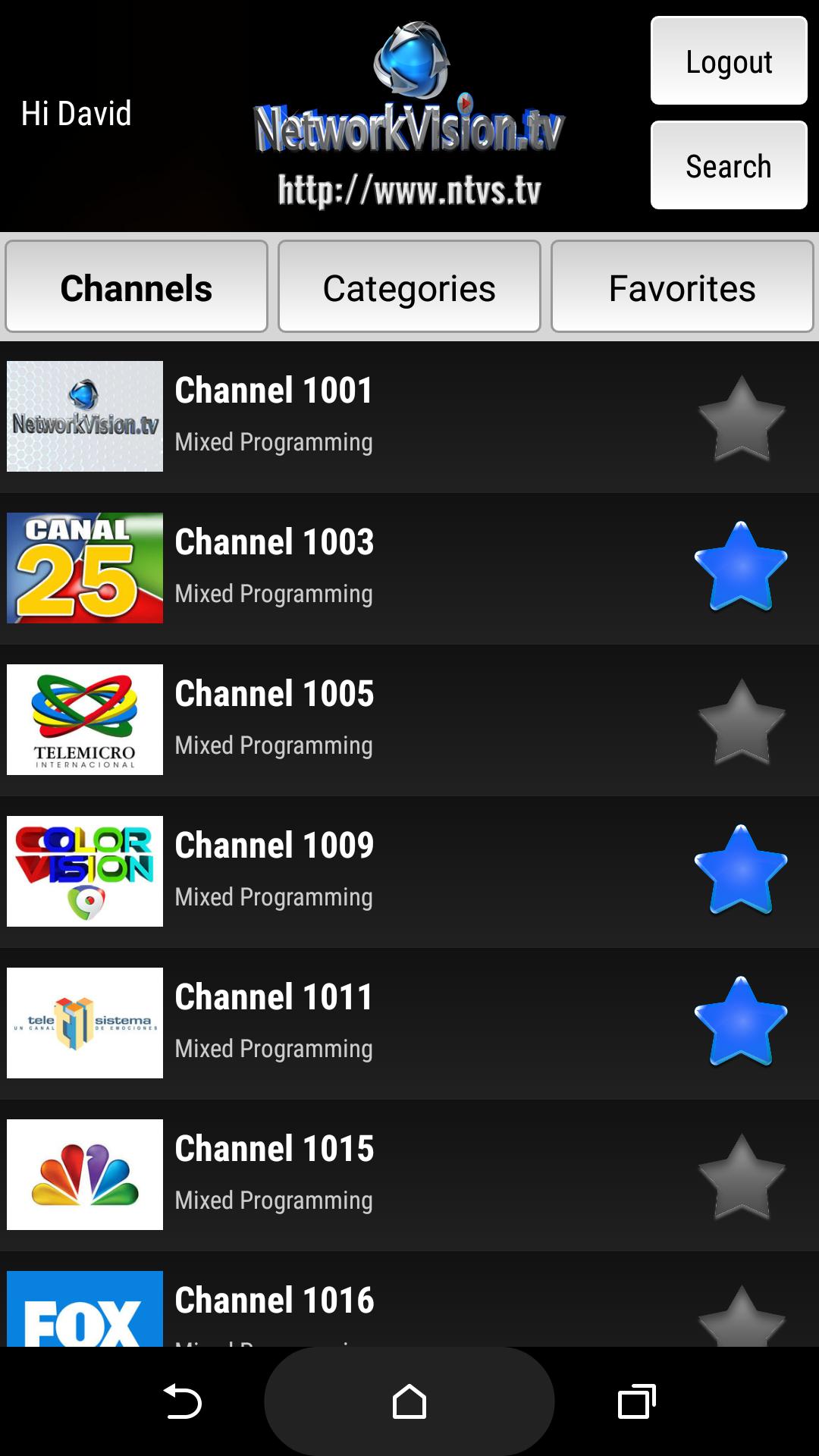 NTVS TV -  (NetworkVision TV)