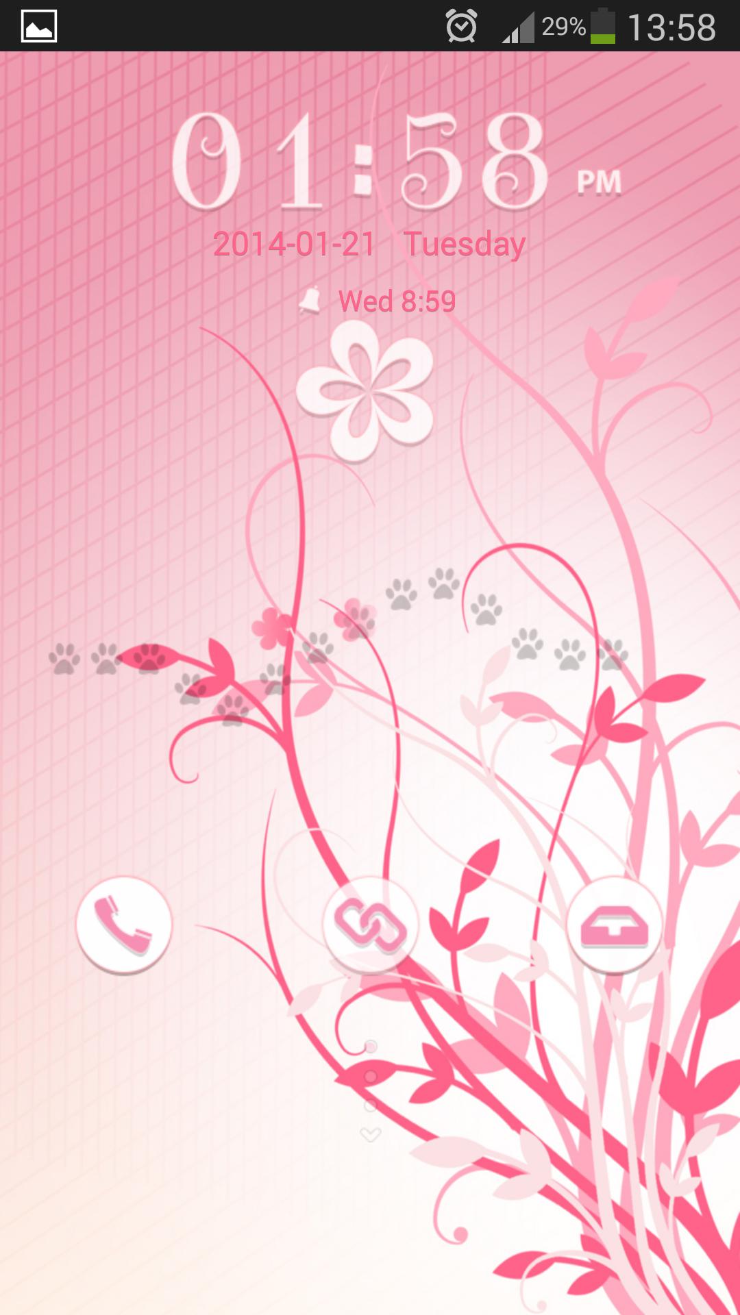 Pink Flowers GO Locker