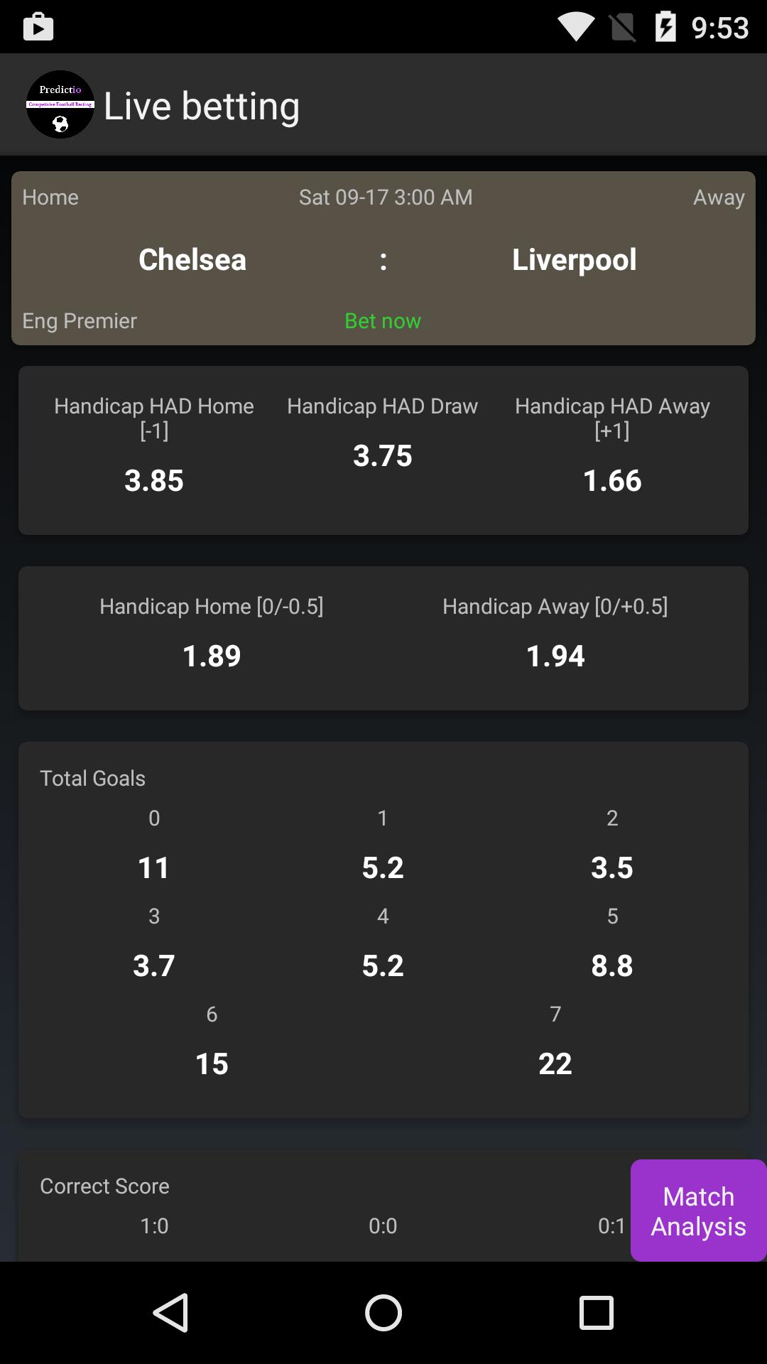 Predictio - Football Predictor