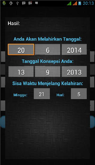 Tanggal Kelahiran Bayi