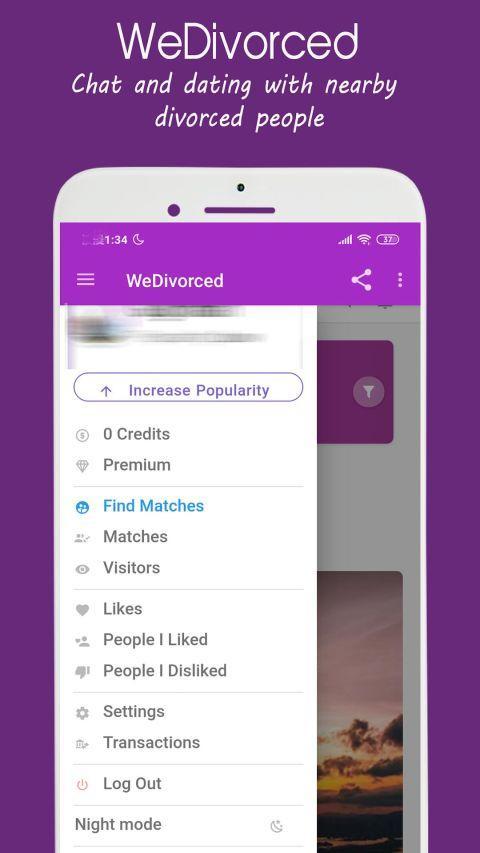 We Divorced Dating App - Chat with divorced people