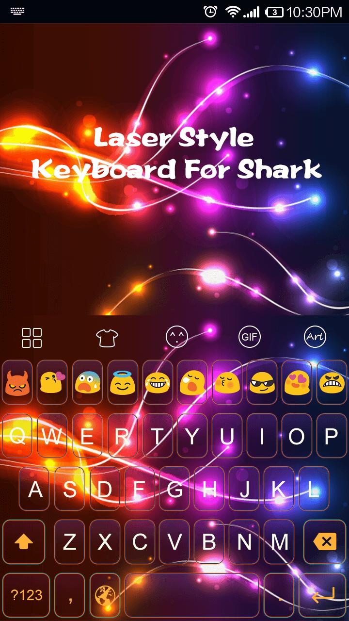 Emoji Keyboard-Laser Style