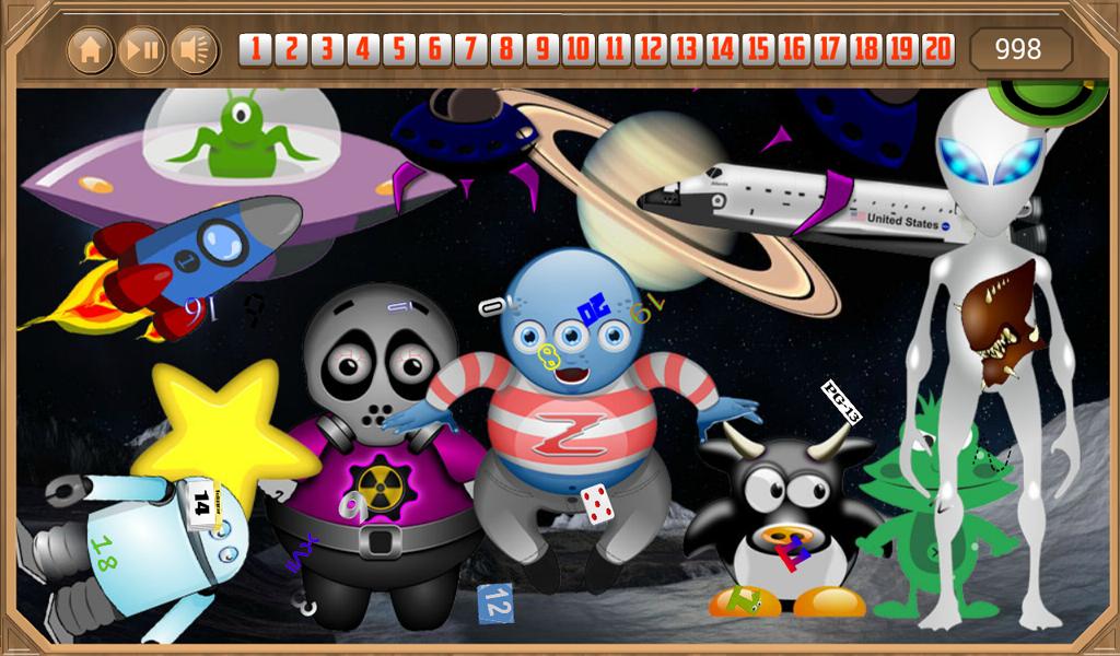 Space Junk Hidden Numbers