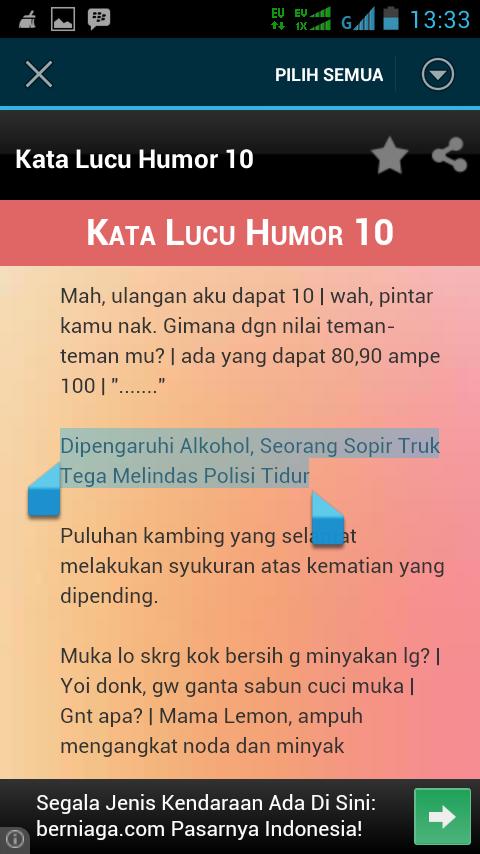 565 Kata Lucu Humor
