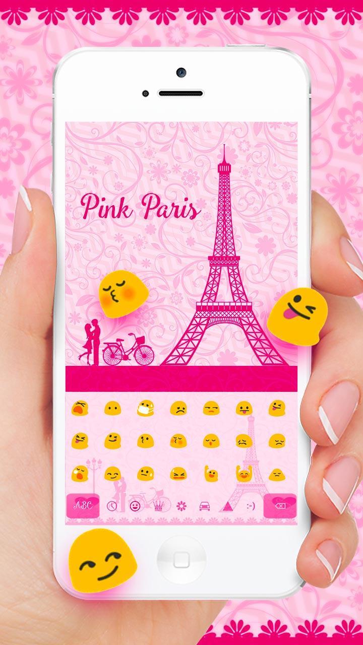 Romantic pink paris keyboard