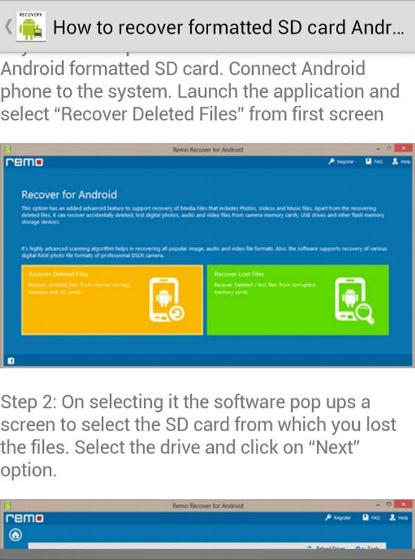 SD Card Recover File Tips