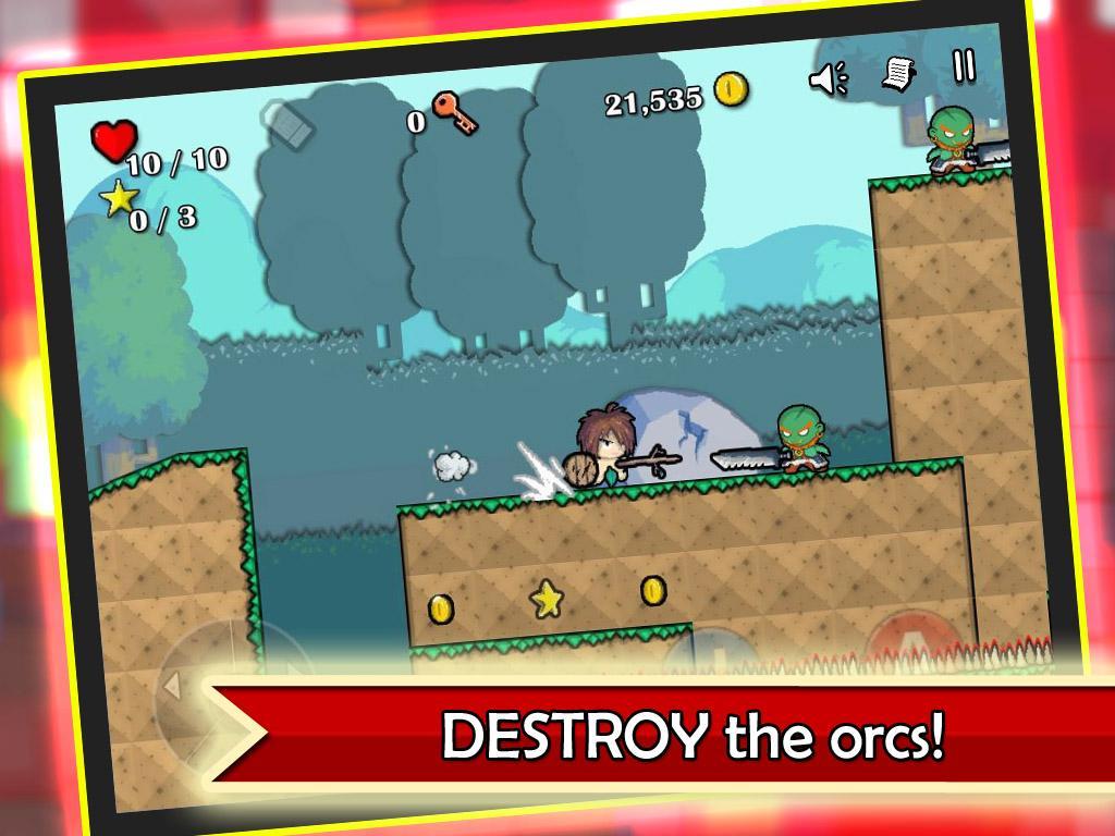 2D Plaform: Defeat All Orcs