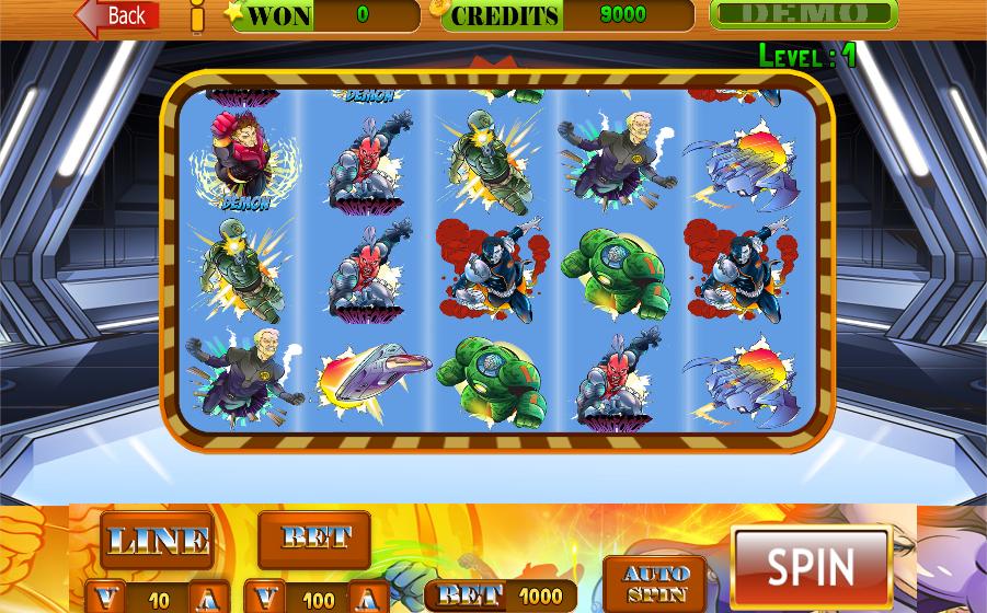 Superhero Vegas Casio Slot