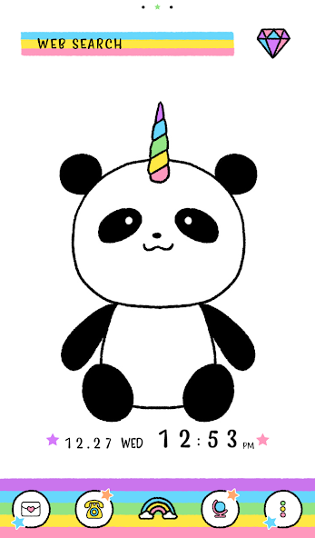 Cute Wallpaper Pandicorn Theme