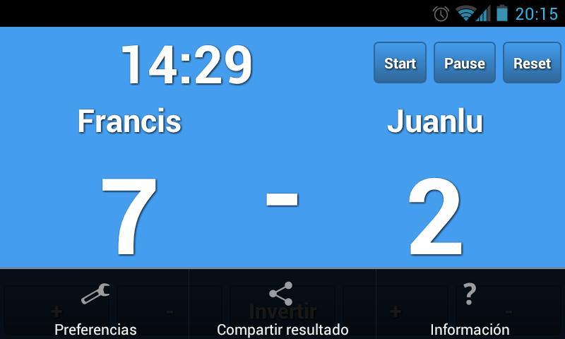 Marcador de FutbolChapas