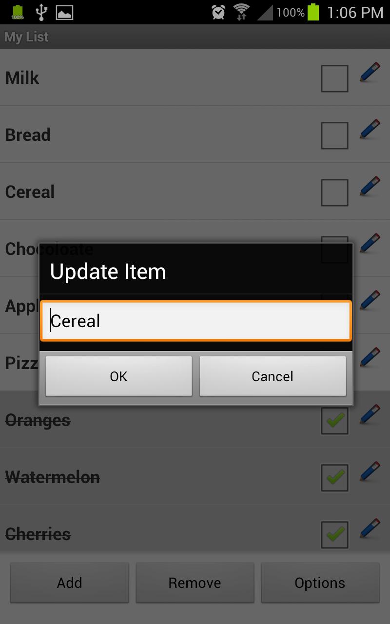 My List - Shopping / Task List