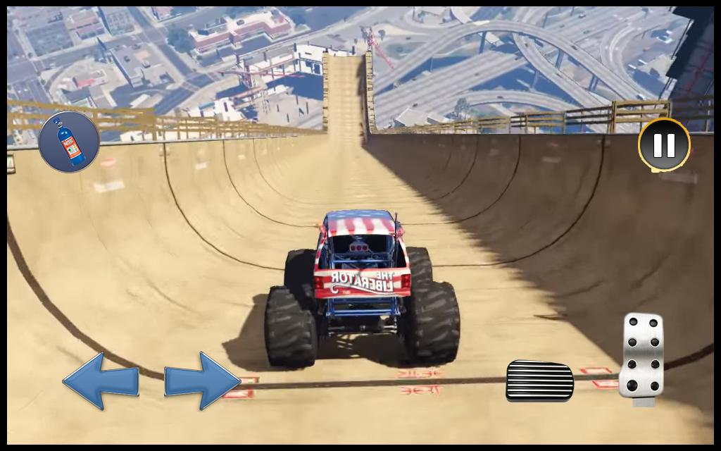 Monster Truck : Mega Ramp Driving Impossible Stunt
