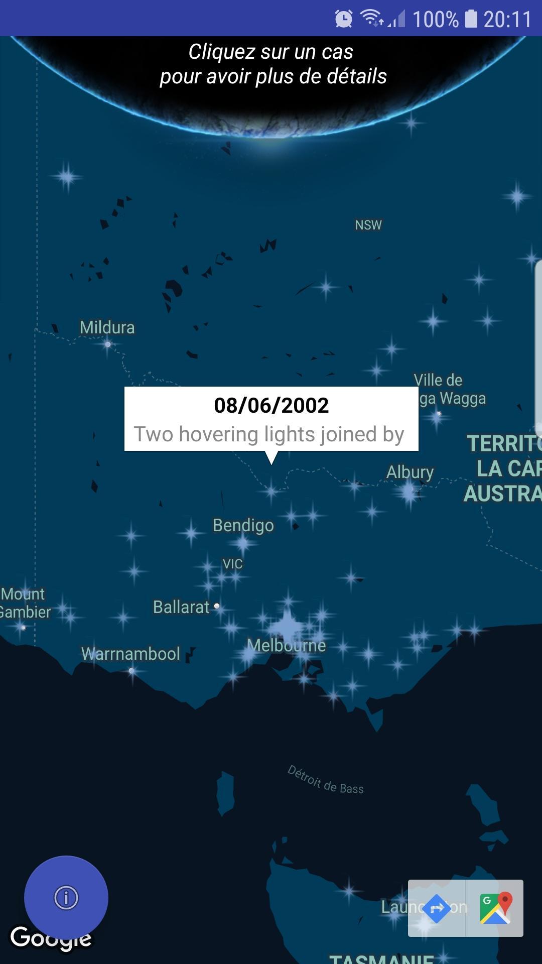 UFO: The Australia map