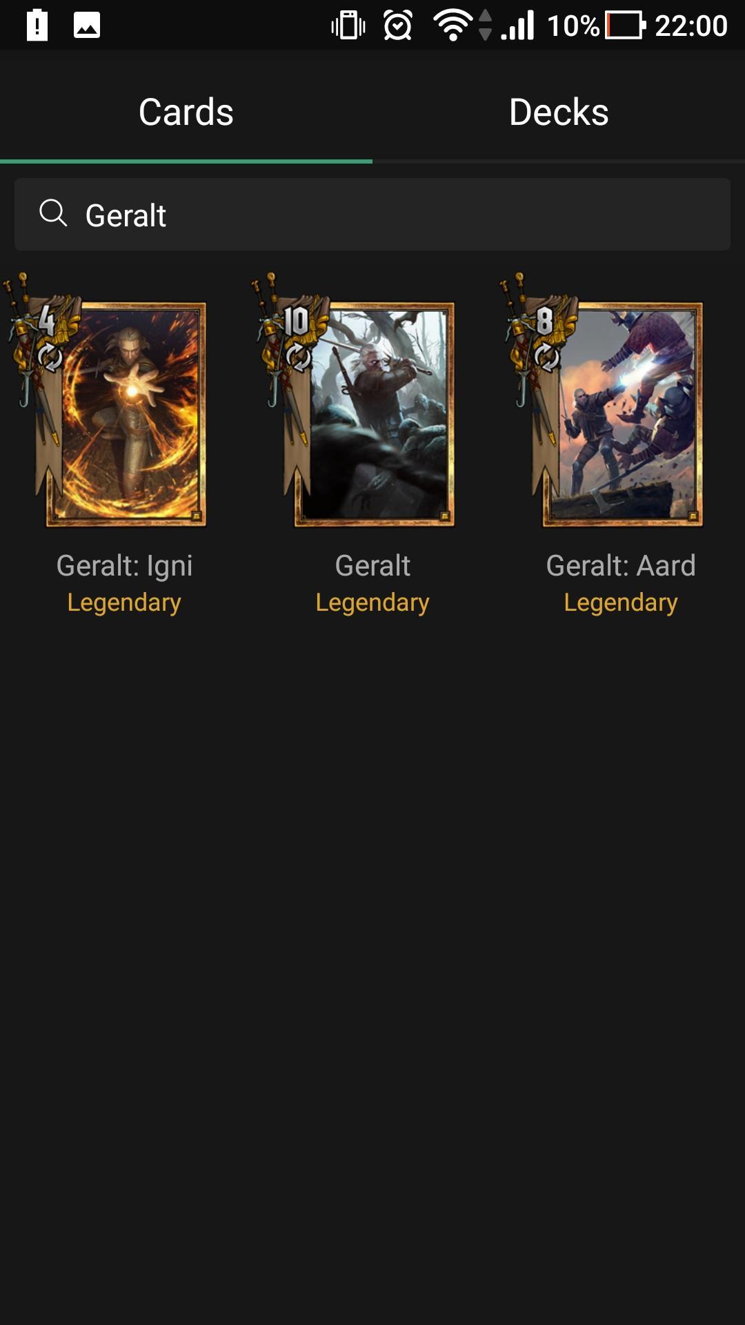 Gwent Card & Deck Helper