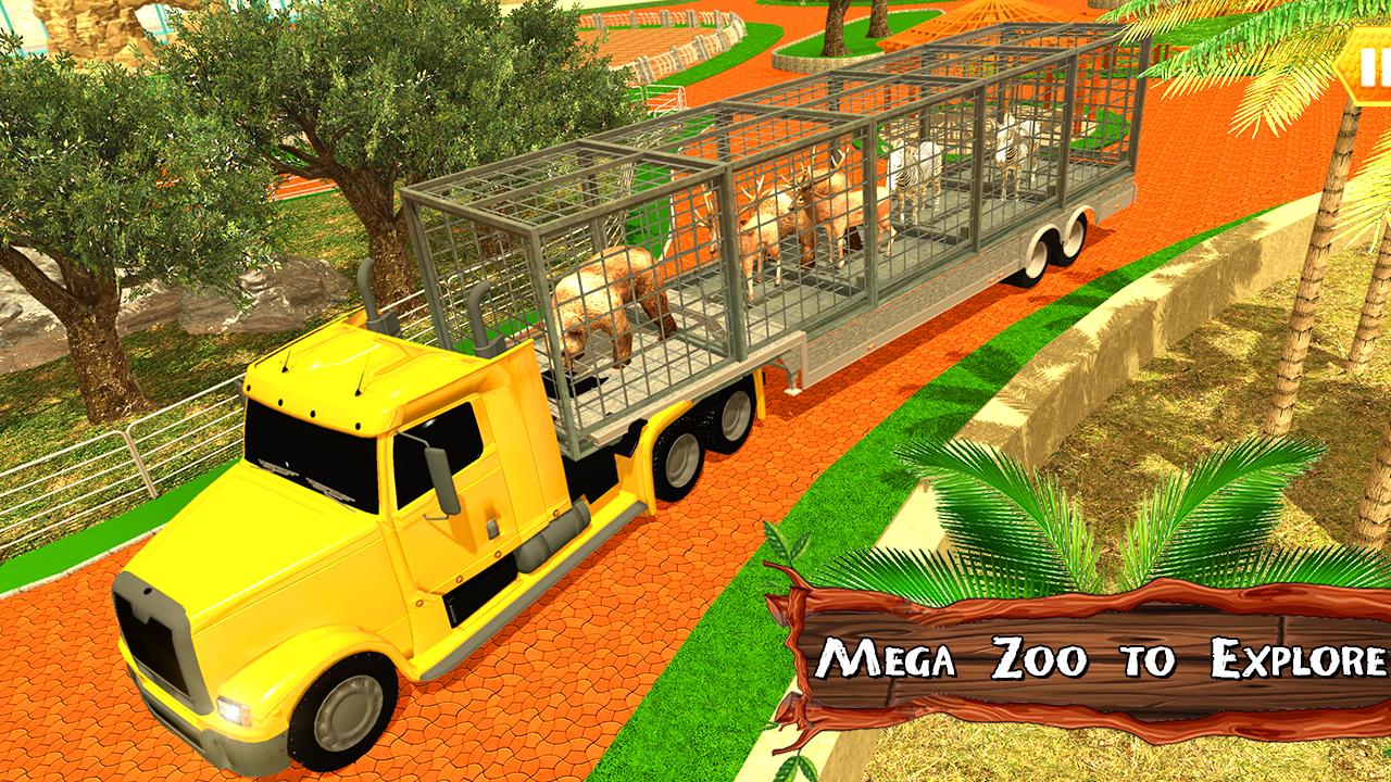 Zoo Animal Transport Truck 3D