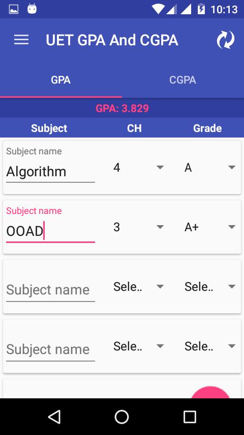 GPA & CGPA Calculator For UET