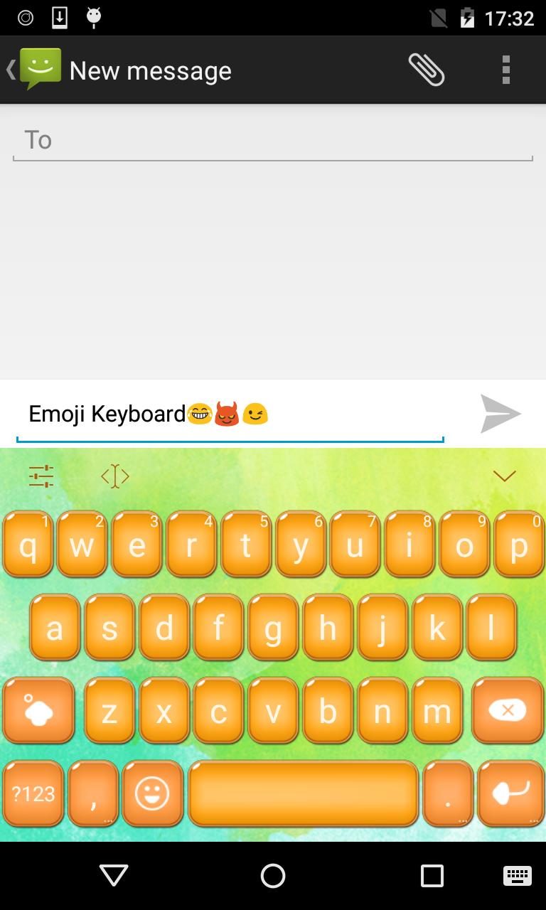 Emoji Keyboard-Candy Orange