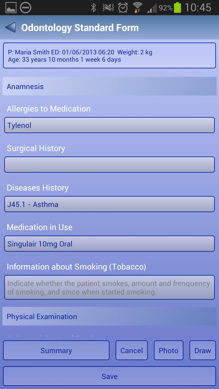 CloudEHR DEMO - Health Record