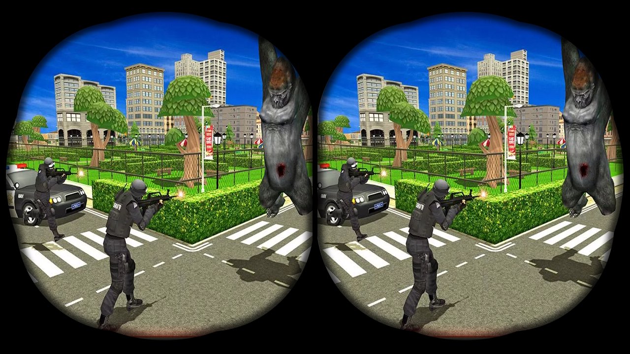 VR Angry Gorilla Rampage 3D :Google Cardboard Game