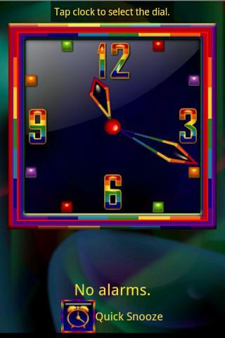 Rainbow Alarm Clock Widget