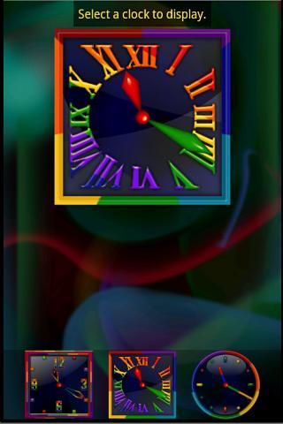Rainbow Alarm Clock Widget