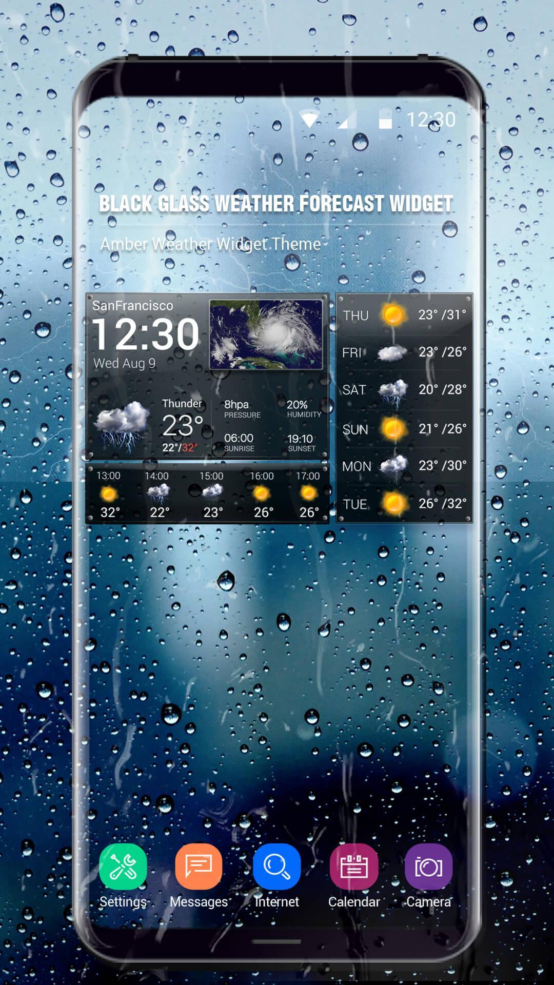 Free weather forecast app& widget .