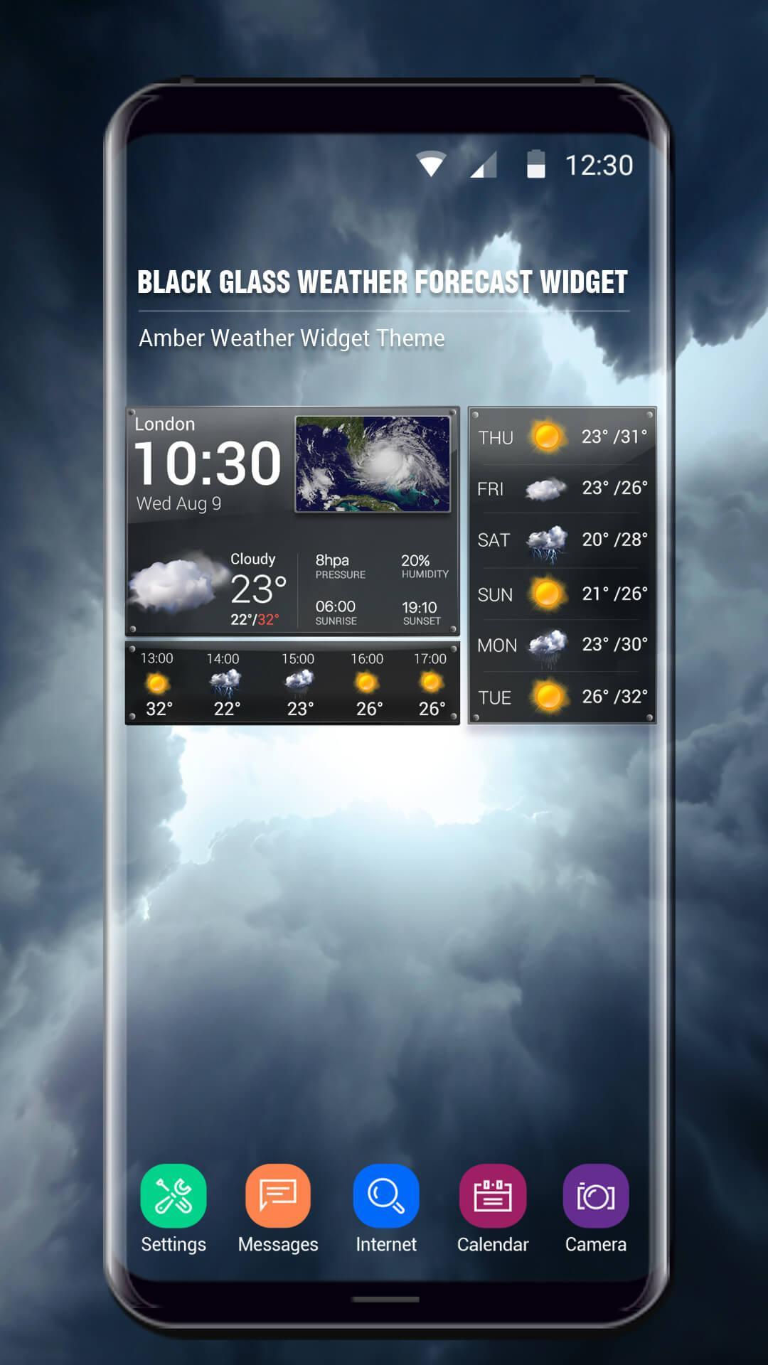 Free weather forecast app& widget .