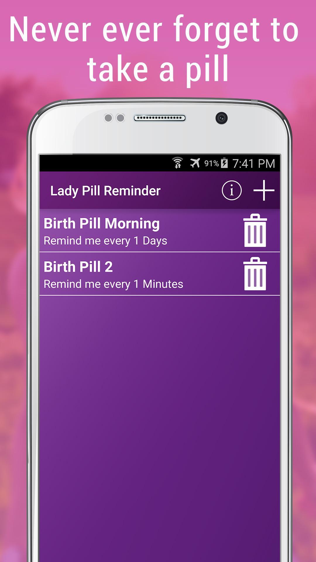 Lady & Birth Pill Reminder