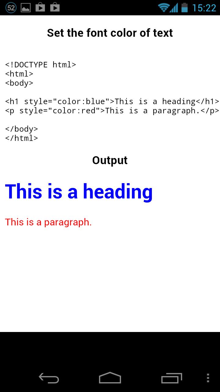HTML Tutorial / Programs