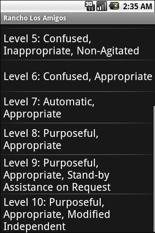 Rancho Los Amigos Scale
