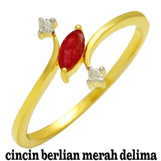 cincin berlian merah delima