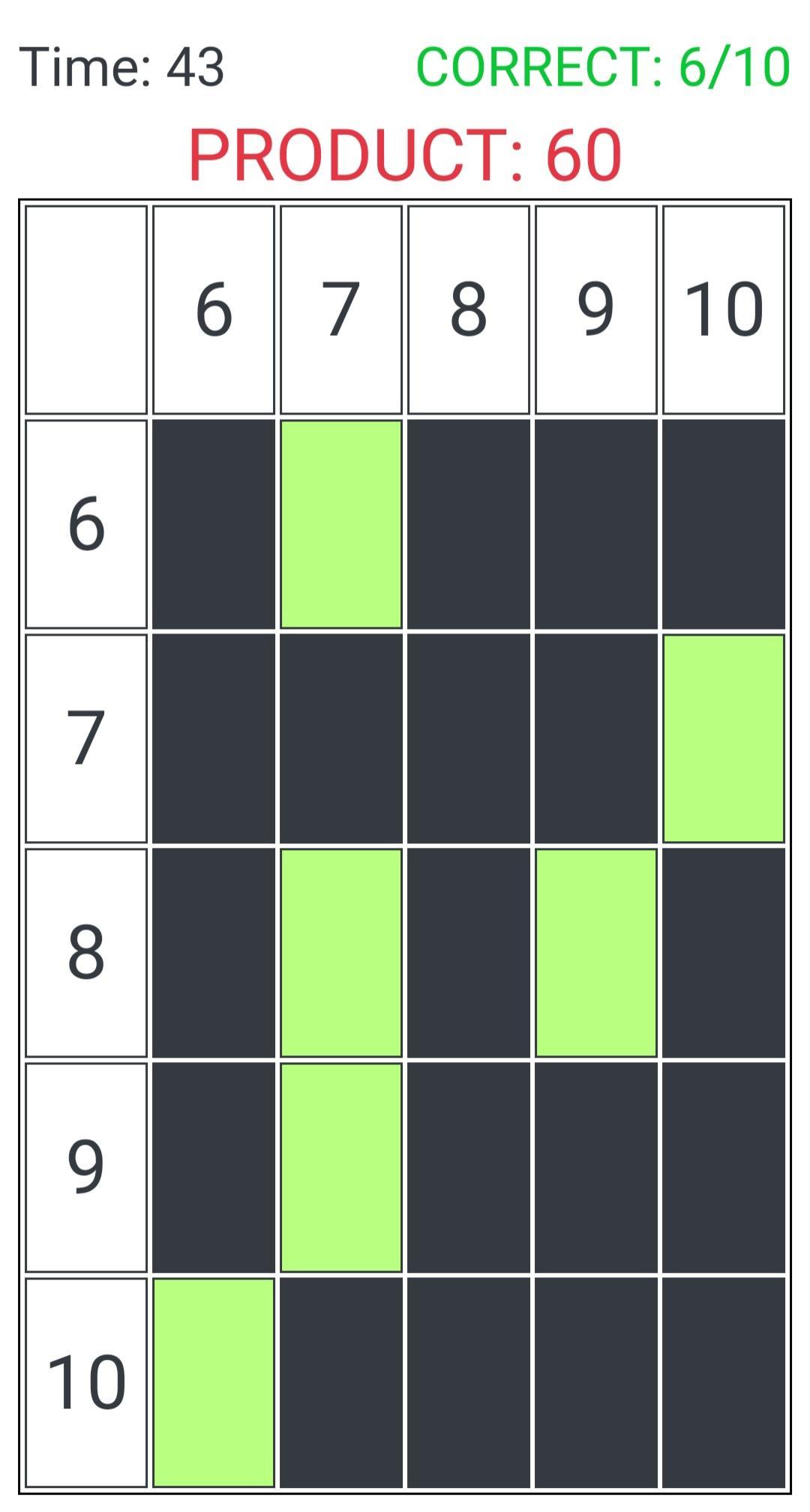 Times Table Grid Game
