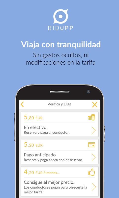 BidUpp - Taxi al mejor precio