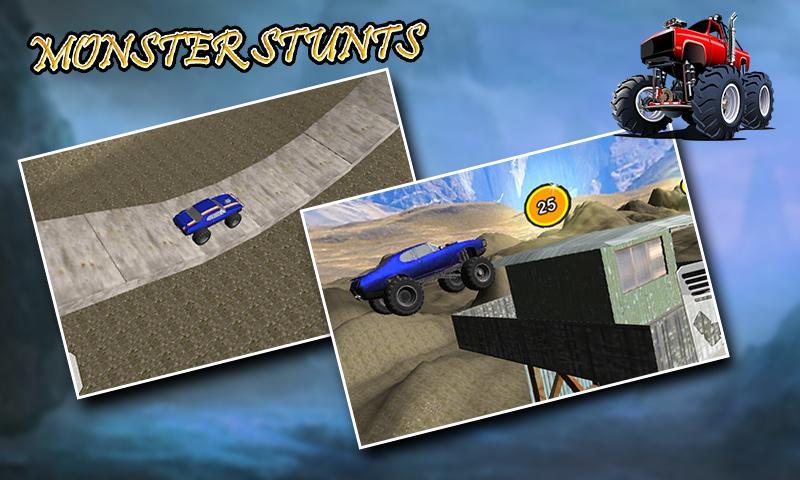 Monster Truck Racing Stunts