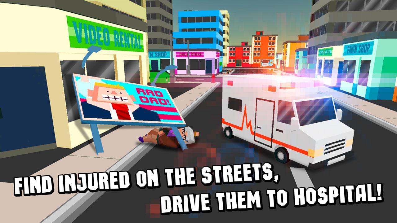 Cube Ambulance Simulator 3D