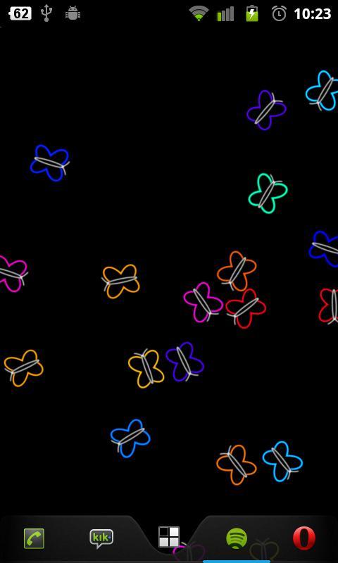 Neon Flies Live Wallpaper