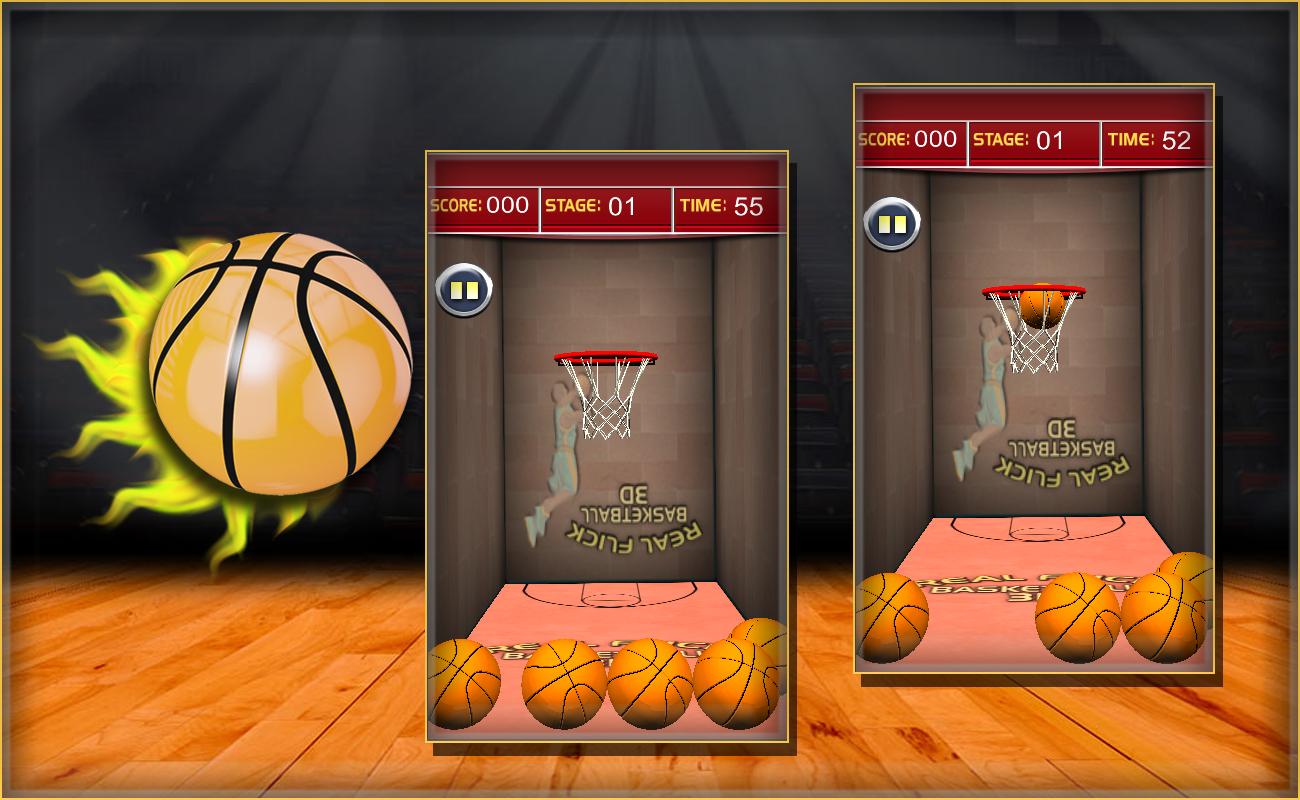 Real Flick Basketball 3D
