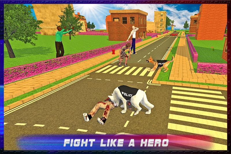 Police Dog vs Dead Zombie Warfare