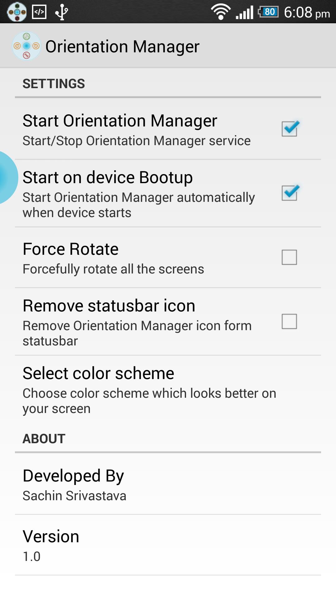 Orientation Manager