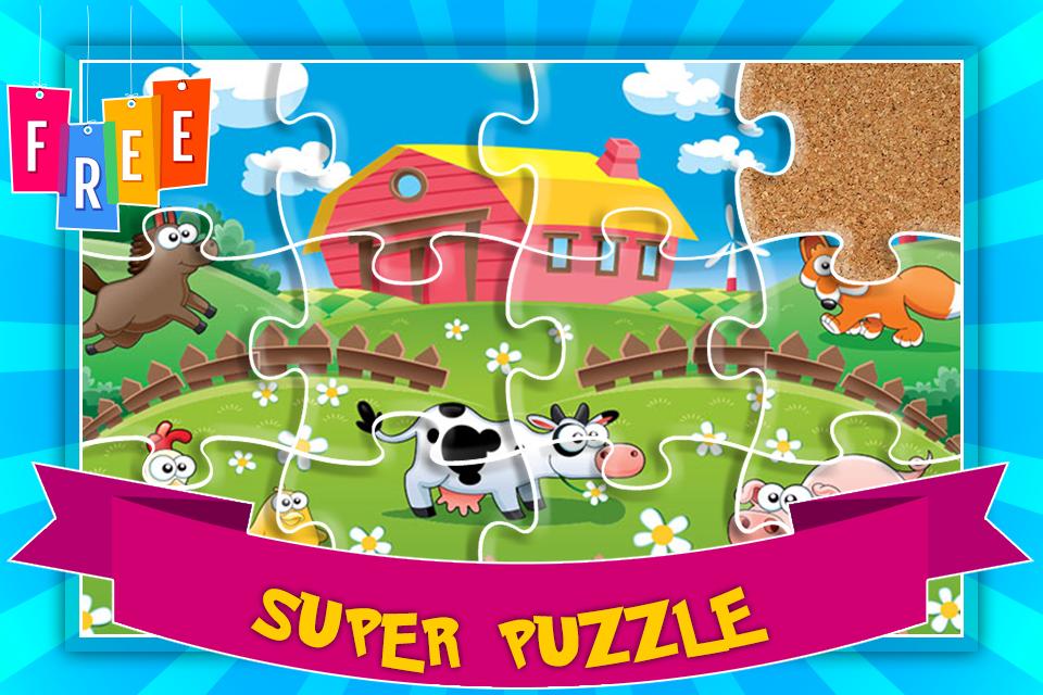 Farm Animal Puzzle Free