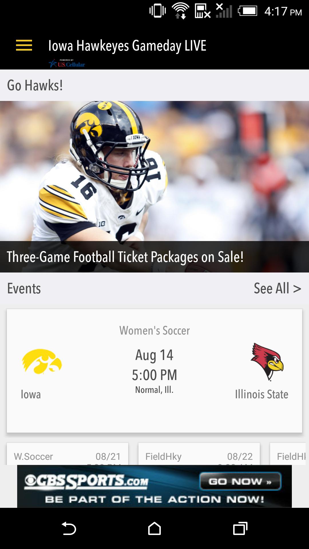 hawkeyesports.com Gameday LIVE